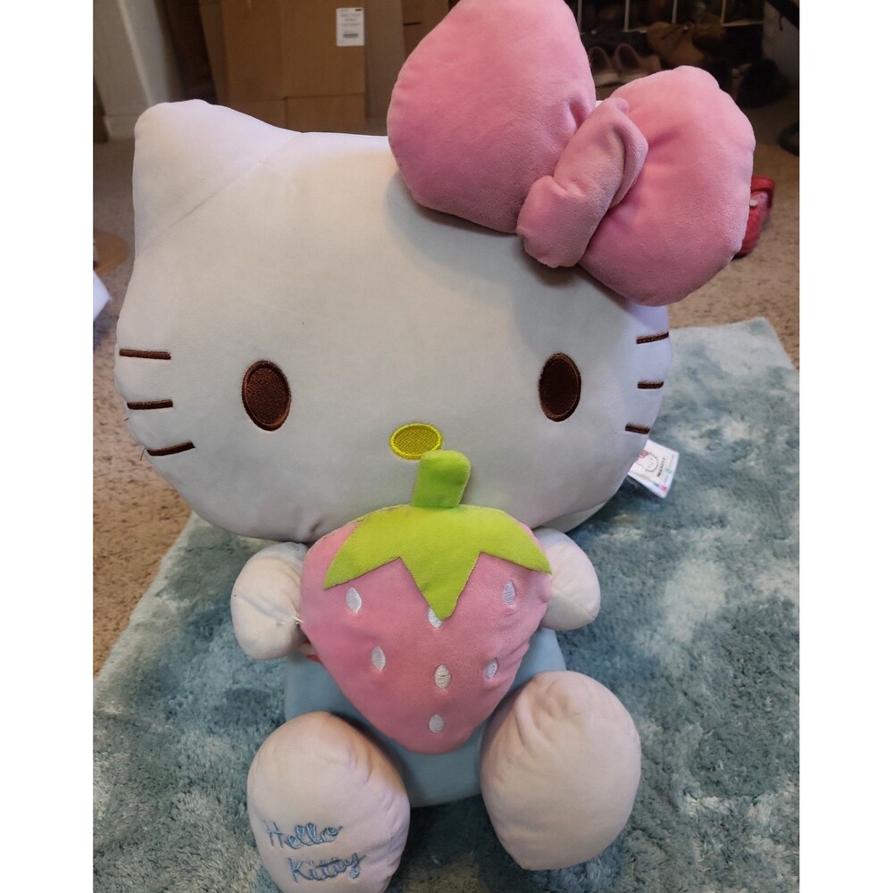 Hello Kitty Strawberry Plush Stuffed Animal Toy